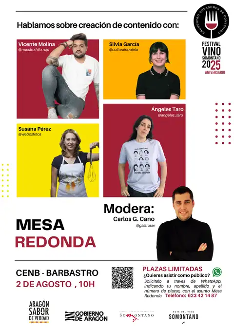 Foto de la noticia «Mesa redonda sobre creación de contenido en Festival Vino…»