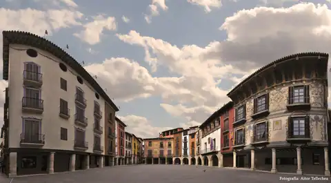 La plaza Mayor de Graus